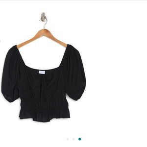 Brand new square neck front top